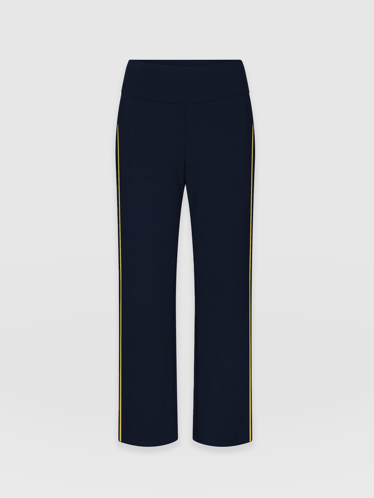 Runway Pant Navy with Lime Piping - Women's Trousers | Saint + Sofia® UK